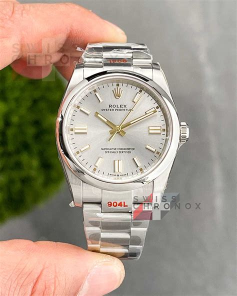 rolex oyster perpetual 36 silver.